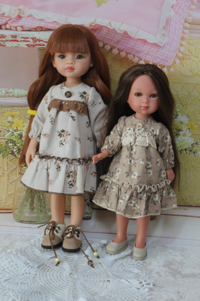 Сукня фланелева Осіннє тепло hand made for Vestida de Azul, 28 см