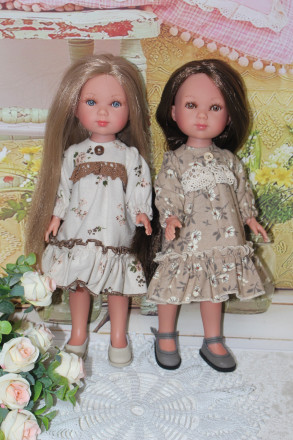 Сукня фланелева Осіннє тепло hand made for Vestida de Azul, 28 см