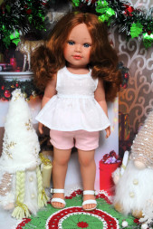 Кукла рыжая без челки Vestida de Azul, 45 cм 