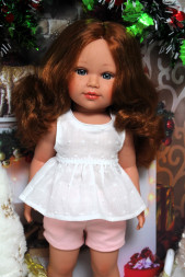 Кукла рыжая без челки Vestida de Azul, 45 cм 