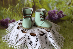 Чоботи м'ятні для ляльки Paola Reina, hand made