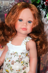 Кукла рыжая без челки Vestida de Azul, 45 cм 