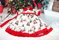 Сукня новорічна для ляльки Корал 45 см, Vestida de Azul