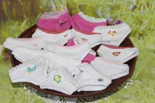 Білизна біла трикотажна Hand made для Paola Reina, 32 см