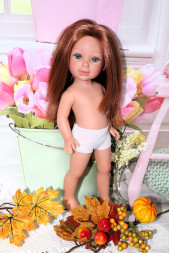 Кукла Vestida de Azul Паулина, рыжая без челки, 33 см