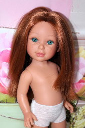 Кукла Vestida de Azul Паулина, рыжая без челки, 33 см