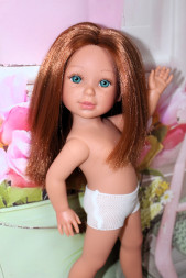 Кукла Vestida de Azul Паулина, рыжая без челки, 33 см