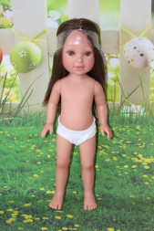 Кукла Vestida de Azul Паулина, шатенка без челки, PAU-D833, 33 см