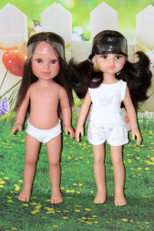 Кукла Vestida de Azul Паулина, шатенка без челки, PAU-D833, 33 см