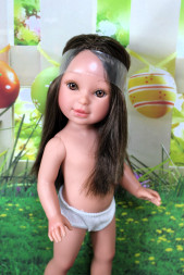 Кукла Vestida de Azul Паулина, шатенка без челки, PAU-D833, 33 см