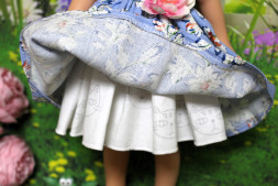 Платье летнее Hand made для Paola Reina, 32-34  см