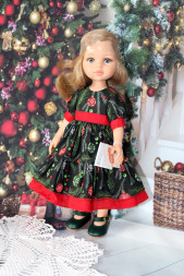 Платье новогоднее Hand made для Paola Reina, 32 см