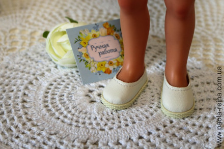 Туфлі для ляльки 28 см, ручна робота, Харків
