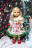 Платье новогоднее Hand made для Paola Reina, 32 см