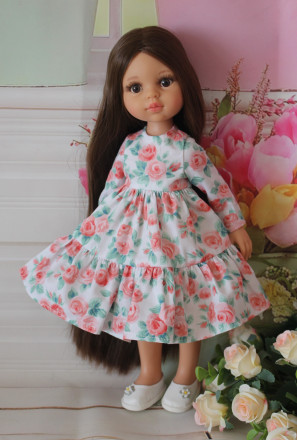 Платье весеннее Hand made для Paola Reina, 32 см