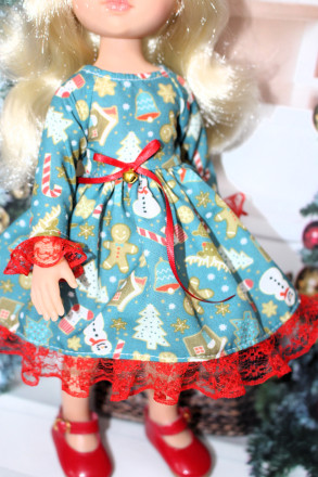Сукня новорічна hand made для Paola Reina, 32 см