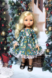 Платье новогоднее Hand made для Paola Reina, 32 см