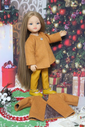 Пальто класичне гірчичне haand made for Paola Reina, 32 см