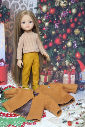 Пальто класичне гірчичне haand made for Paola Reina, 32 см