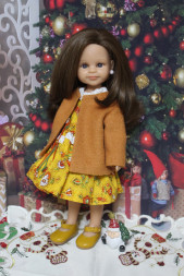 Пальто класичне гірчичне haand made for Paola Reina, 32 см