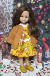 Пальто класичне гірчичне haand made for Paola Reina, 32 см