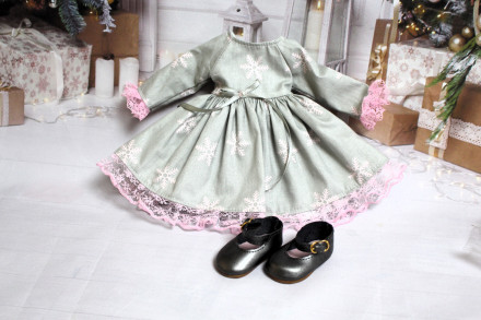 Платье новогоднее Hand made для Paola Reina, 32 см