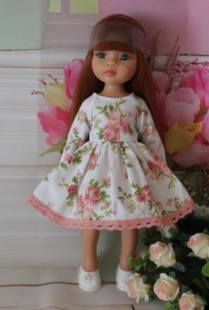 Платье весеннее Hand made для Paola Reina, 32 см