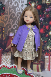 Пальто классика фиалка Hand made для Paola Reina, 32 см