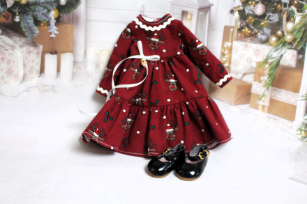 Платье новогоднее Hand made для Paola Reina, 32 см