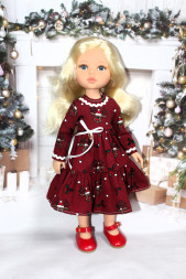 Платье новогоднее Hand made для Paola Reina, 32 см