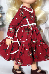 Платье новогоднее Hand made для Paola Reina, 32 см