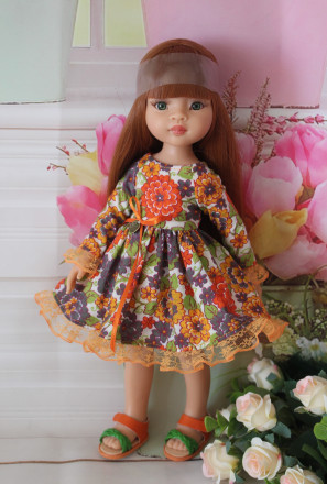 Сукня весняна для Paola Reina 32 см, hand made