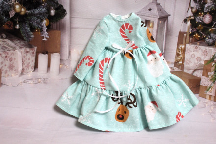 Платье новогоднее Hand made для Paola Reina, 32 см 