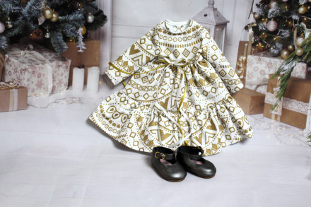 Платье новогоднее Hand made для Paola Reina, 32 см 