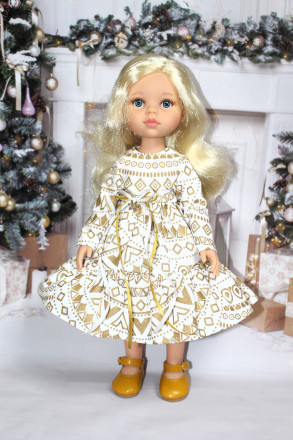 Платье новогоднее Hand made для Paola Reina, 32 см 
