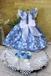 Комплект сукня+босоніжки  Hand made для Paola Reina, 32 см 