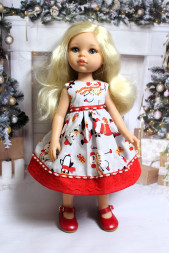 Платье новогоднее Hand made для Paola Reina, 32 см