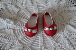 Туфлі червоні для ляльки Paola Reina 32-34 см, hand made