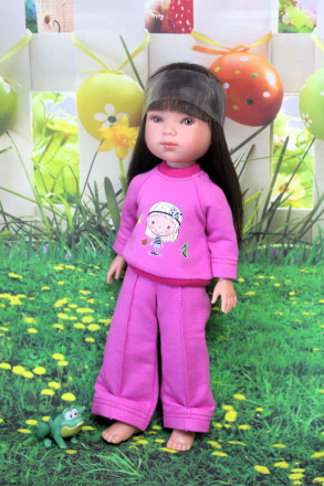 Костюм трикотажный Hand made для Вестида де Азул, 28 см