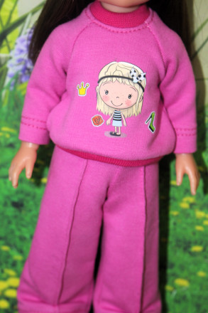 Костюм трикотажный Hand made для Вестида де Азул, 28 см