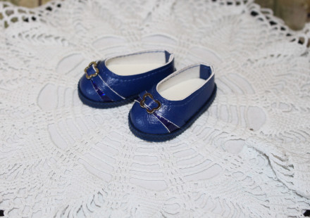 Туфлі сині з метеликом для ляльки Paola Reina 32-34 cм, hand made