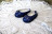 Туфлі сині з метеликом для ляльки Paola Reina 32-34 cм, hand made