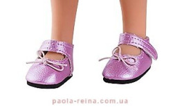 Туфли сиреневые с ремешком для куклы Paola Reina 32-34 см