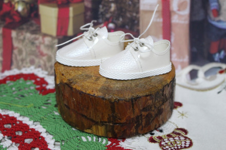 Мокасіни для ляльки ростом 32-34 см, hand made