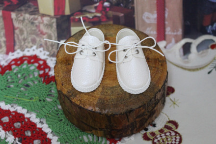 Мокасіни для ляльки ростом 32-34 см, hand made