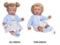 Лялька м&#039;яконабивна Tom-230214, 28 см, Іспанія