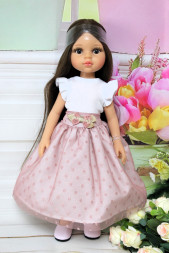 Кукла Кэрол 13213  в наряде 54667 Paola Reina + шляпка hand made