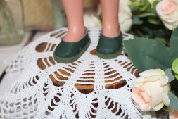 Туфлі болотні для ляльки Vestida 28 см, hand made