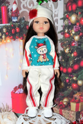 Комплект-2 Новорічного одягу без взуття, Hand made для Paola Reina, 32 см