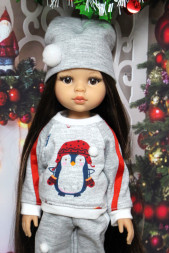 Комплект-3 Новорічного одягу без взуття, Hand made для Paola Reina, 32 см